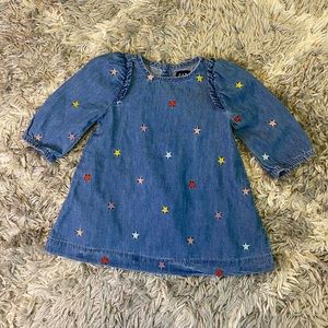 Baby Gap Embroidered Chambray Dress